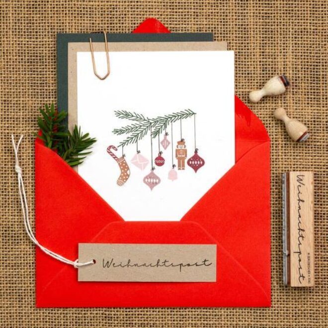 T090 weihnachtspost perlenfischer stempel 03 jpg Erdbeerpunkt Online Shop Schweiz