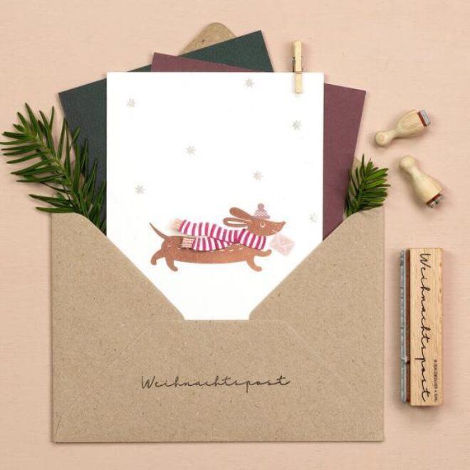 T090 weihnachtspost perlenfischer stempel 05 jpg Erdbeerpunkt Online Shop Schweiz