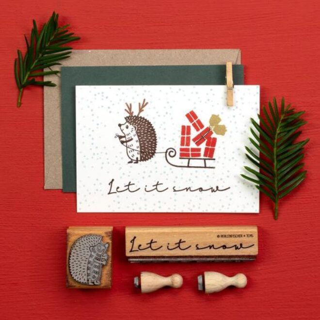 T095 let it snow perlenfischer stempel 02 jpg Erdbeerpunkt Online Shop Schweiz