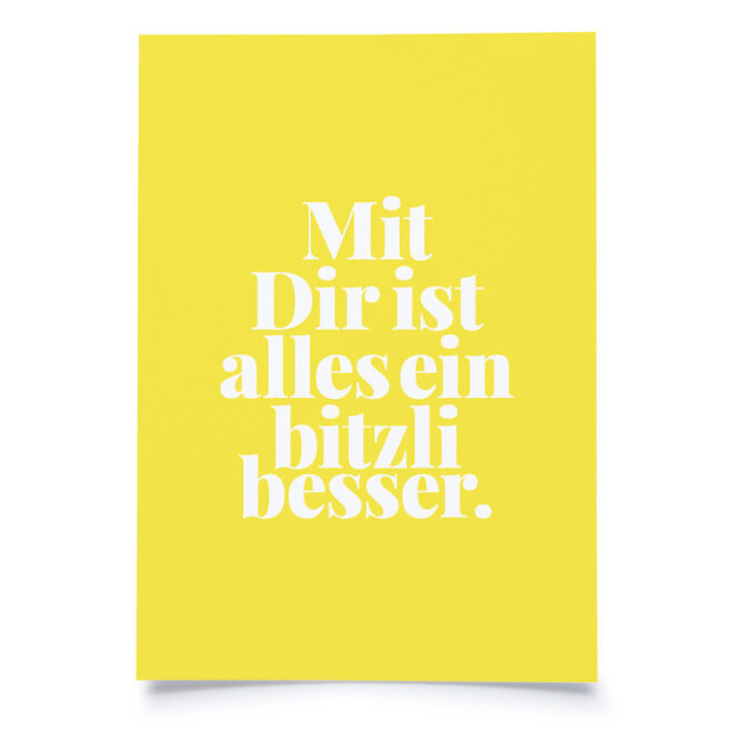 Tadah i mit dir ist alles ein bizzeli besser Erdbeerpunkt Online Shop Schweiz