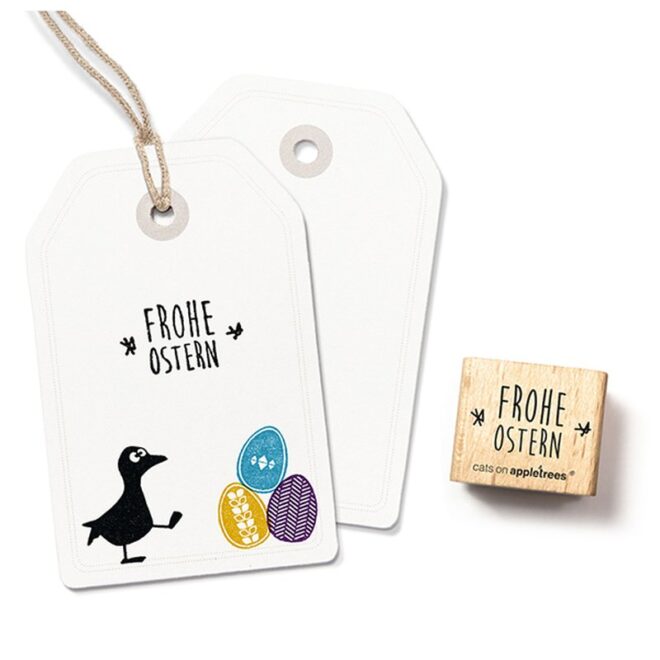 Typostempel frohe ostern Erdbeerpunkt Online Shop Schweiz