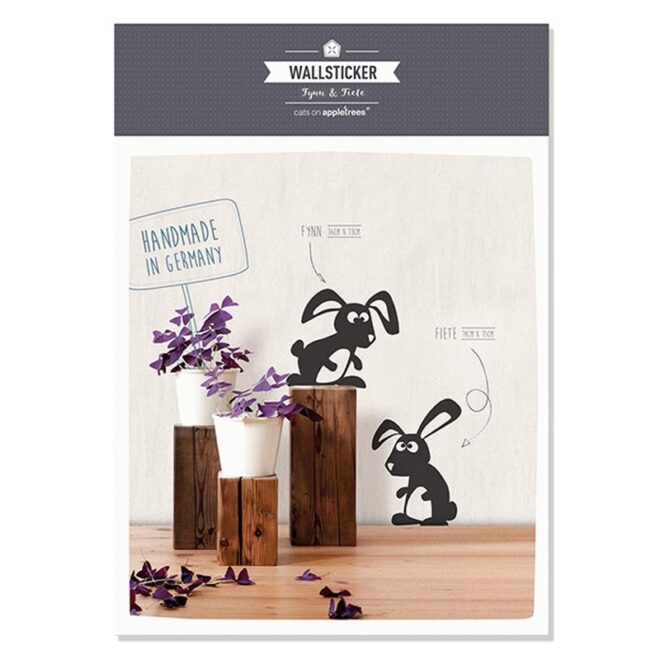 Wandsticker m hasen fynn fiete 3 Erdbeerpunkt Online Shop Schweiz