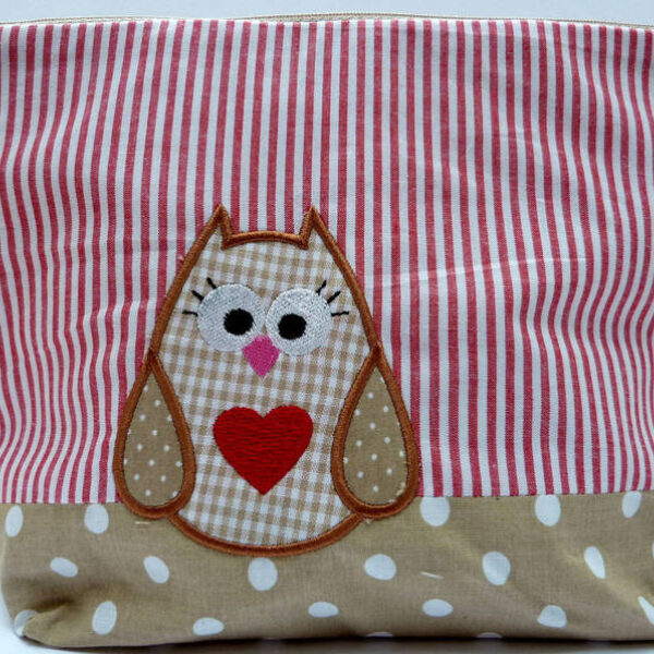 0000496 necessaire eule beige Erdbeerpunkt Online Shop Schweiz