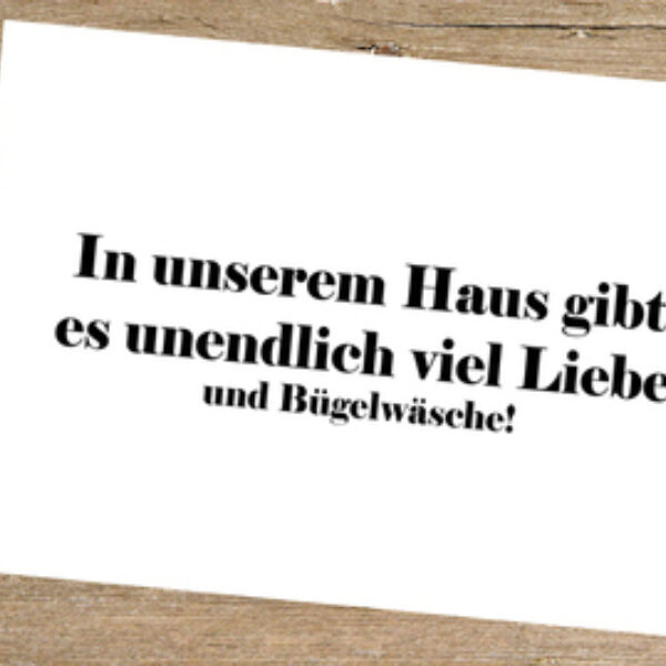 0000622 postkarte in unserem haus Erdbeerpunkt Online Shop Schweiz