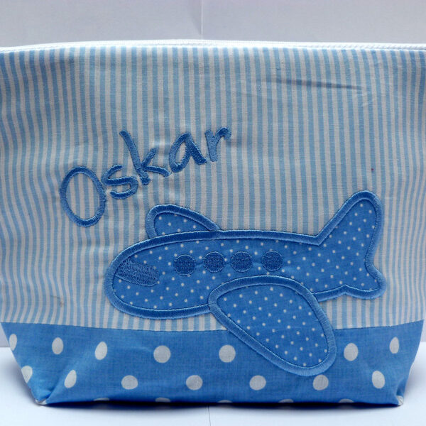 0000837 necessaire flugzeug hellblau Erdbeerpunkt Online Shop Schweiz