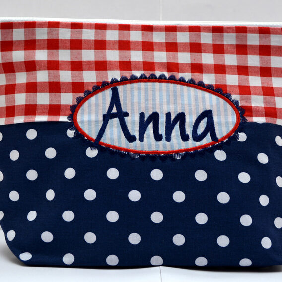 0000845 necessaire mit button marine rot Erdbeerpunkt Online Shop Schweiz