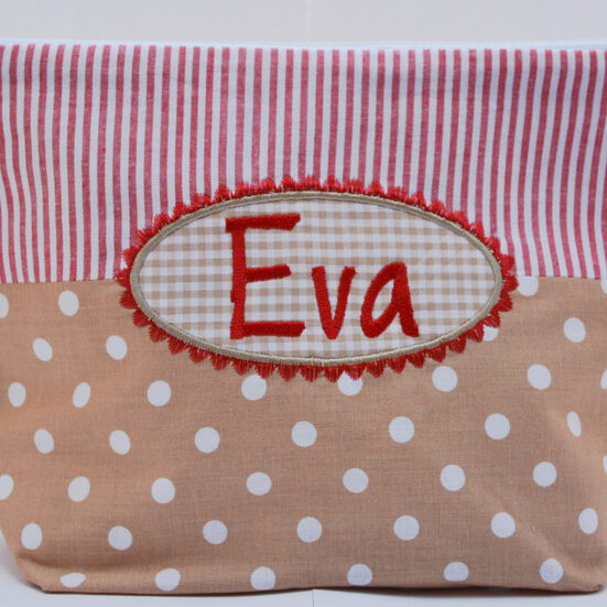 0000847 necessaire mit button beige rot Erdbeerpunkt Online Shop Schweiz