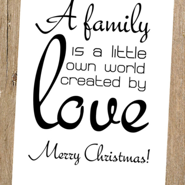 0001551 postkarte family love weihnachts edition Erdbeerpunkt Online Shop Schweiz