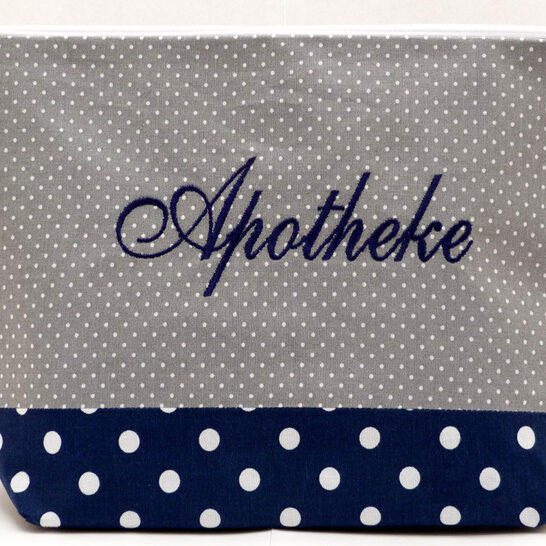0001712 necessaire schlicht grau blau Erdbeerpunkt Online Shop Schweiz