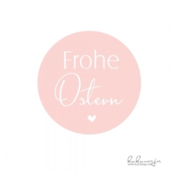 0001821 aufkleber frohe ostern pastellorange Erdbeerpunkt Online Shop Schweiz