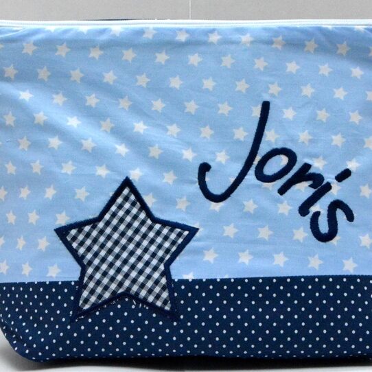 0001940 necessaire stern marinehellblau sternenstoff Erdbeerpunkt Online Shop Schweiz