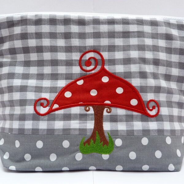 0002010 necessaire gluckspilz graugrau Erdbeerpunkt Online Shop Schweiz