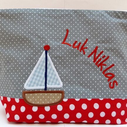 0002027 necessaire segelschiff graurot Erdbeerpunkt Online Shop Schweiz