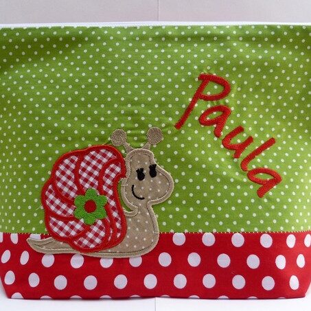 0002191 necessaire schnecke Erdbeerpunkt Online Shop Schweiz
