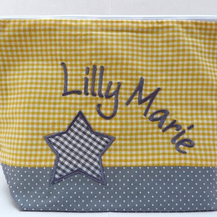 0002216 necessaire stern gelbgrau Erdbeerpunkt Online Shop Schweiz