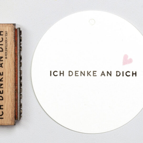 01 t069 ich denke an dich perlenfischer stempel Erdbeerpunkt Online Shop Schweiz