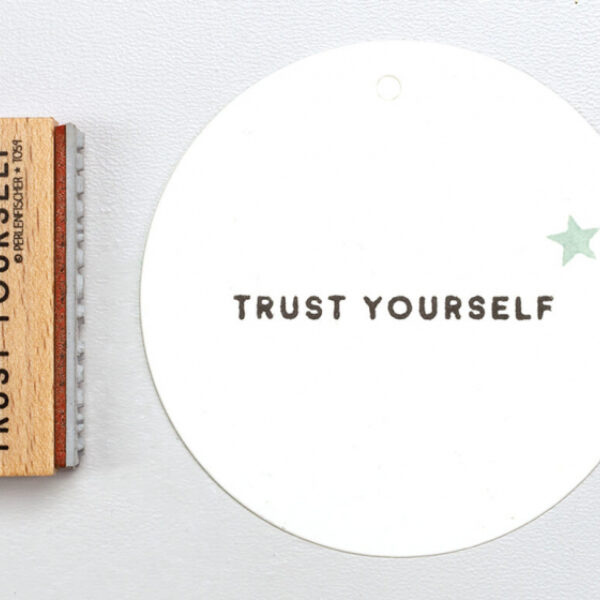 1 t068 trust yourself perlenfischer stempel Erdbeerpunkt Online Shop Schweiz