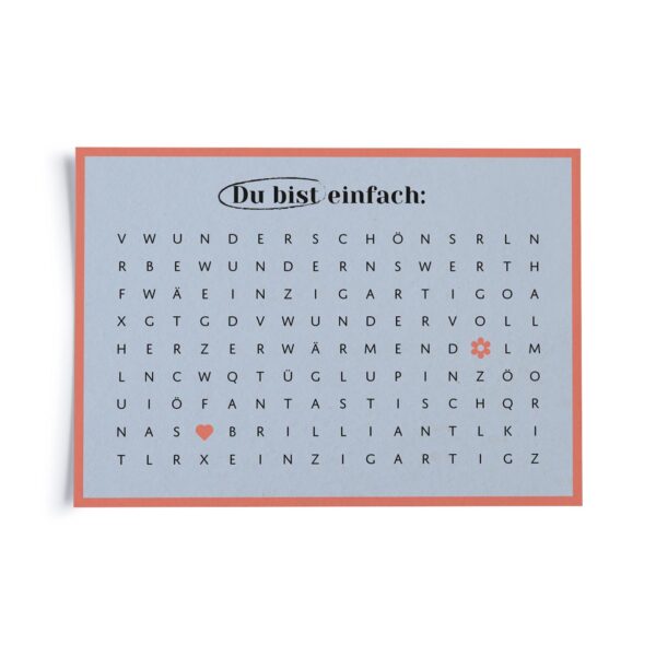 FD24 PK Buchstabensalat Du bist einfach Erdbeerpunkt Online Shop Schweiz