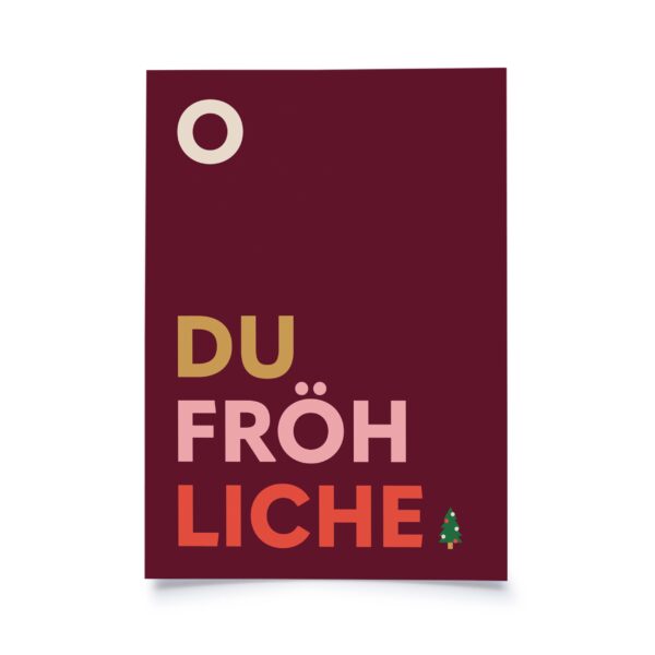 FD25 PK Typographie O du Froehliche Erdbeerpunkt Online Shop Schweiz