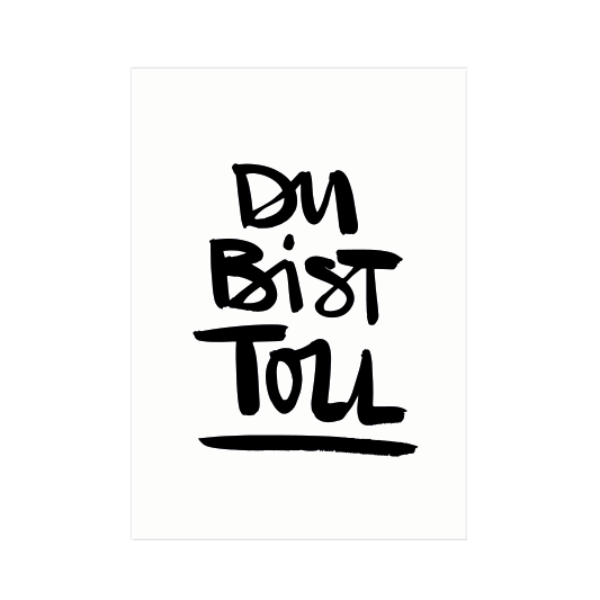FORMAT Postkarte Du bist toll Erdbeerpunkt Online Shop Schweiz