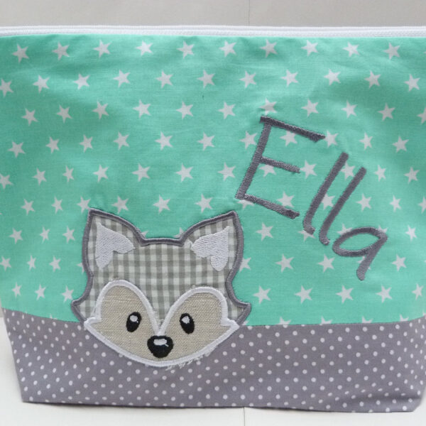 KT Fuchs grau mint Erdbeerpunkt Online Shop Schweiz