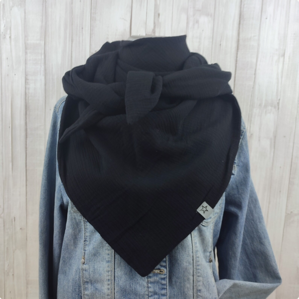Screenshot 2026 10 06 at 17 07 01 Tuch Dreieckstuch Musselin Damen und Herren Schal schwarz XXL Tuch aus Baumwolle Etsy Schweiz Erdbeerpunkt Online Shop Schweiz