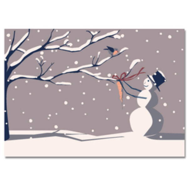 Shop Postkarte Schneemann 600x900 Erdbeerpunkt Online Shop Schweiz