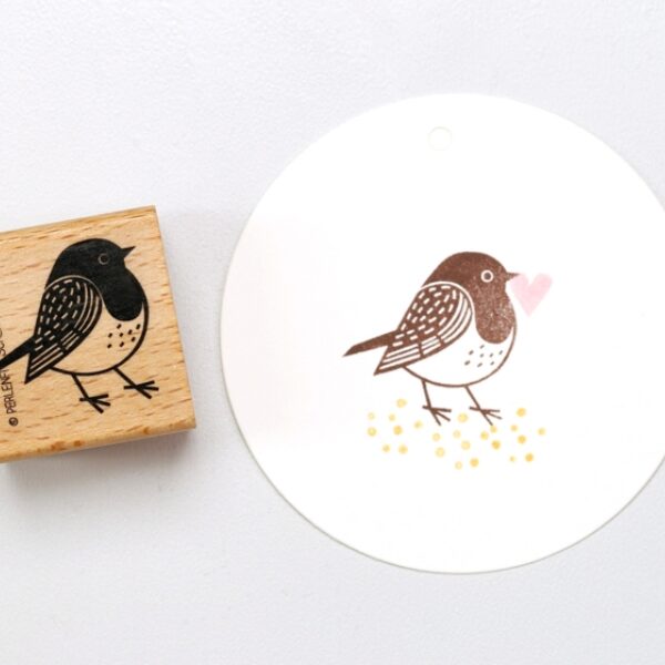 A208 rotkehlchen perlenfischer stempel 01 Erdbeerpunkt Online Shop Schweiz
