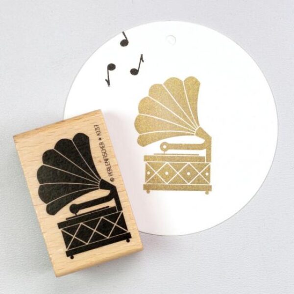 A237 grammophon perlenfischer stempel 01 Erdbeerpunkt Online Shop Schweiz