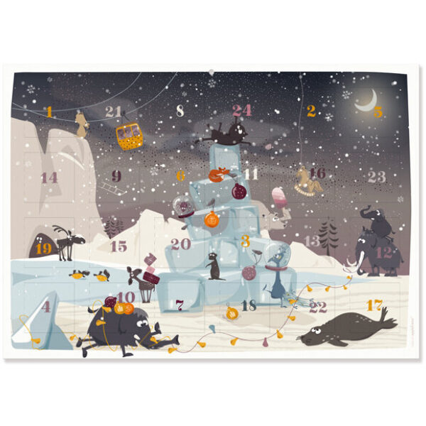 Adventskalender papier a3 Erdbeerpunkt Online Shop Schweiz