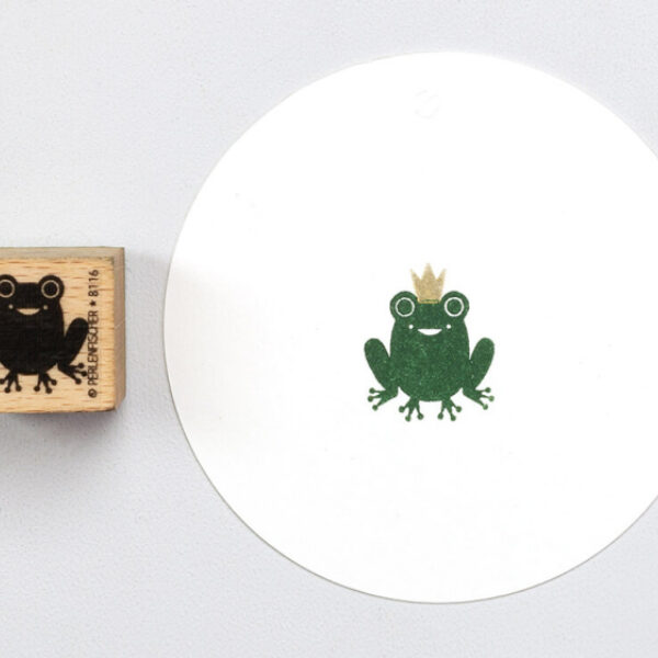 B116 frosch sitzend perlenfischer stempel Erdbeerpunkt Online Shop Schweiz