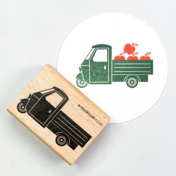 C122 dreirad auto perlenfischer stempel 01 jpg Erdbeerpunkt Online Shop Schweiz