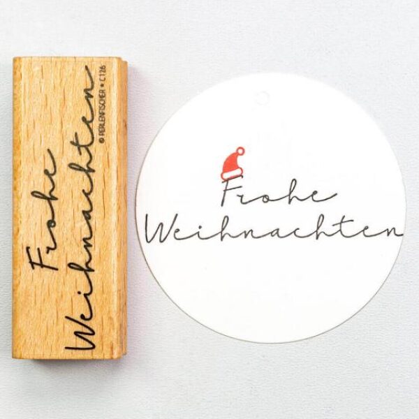 C126 frohe weihnachten3 perlenfischer stempel 01 1 Erdbeerpunkt Online Shop Schweiz