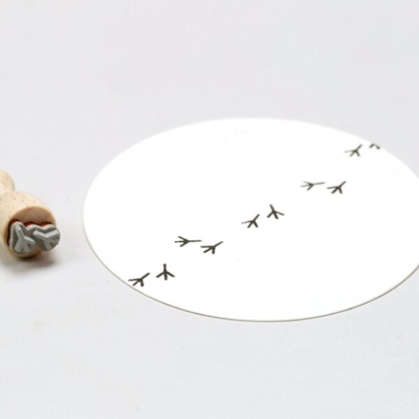 F083 vogelspuren perlenfischer stempel 01 Erdbeerpunkt Online Shop Schweiz