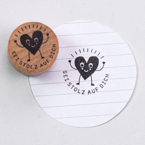 L002 sei stolz auf dich perlenfischer stempel 01 jpg Erdbeerpunkt Online Shop Schweiz