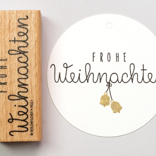 M021 frohe weihnachten perlenfischer stempel 01 Erdbeerpunkt Online Shop Schweiz
