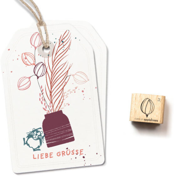 Ministempel bluete 54 herbst anemone knospe outline Erdbeerpunkt Online Shop Schweiz