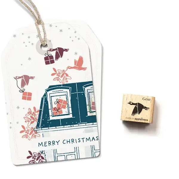 Ministempel fliegende gans gesa Erdbeerpunkt Online Shop Schweiz