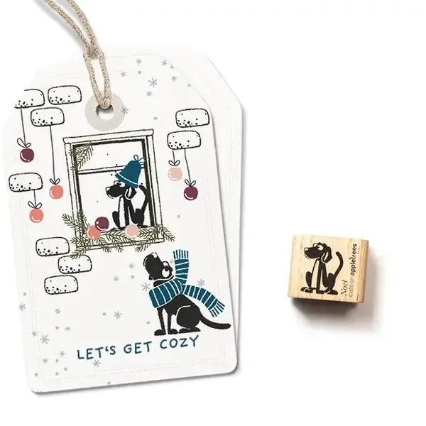 Ministempel hund noel Erdbeerpunkt Online Shop Schweiz