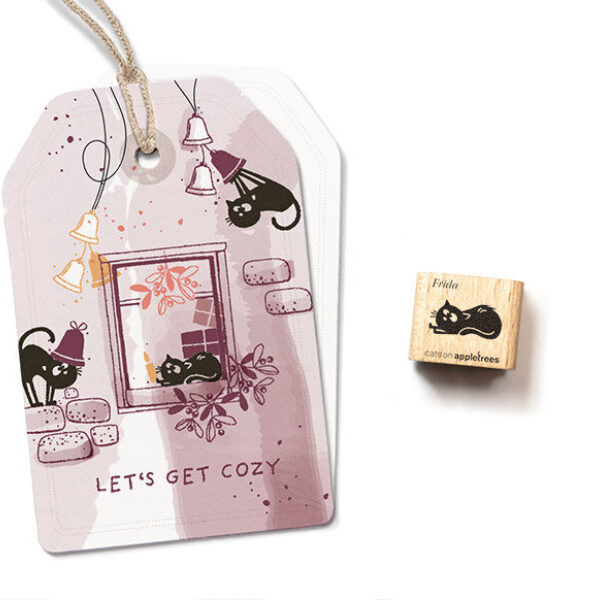 Ministempel katze frida liegend 2 Erdbeerpunkt Online Shop Schweiz