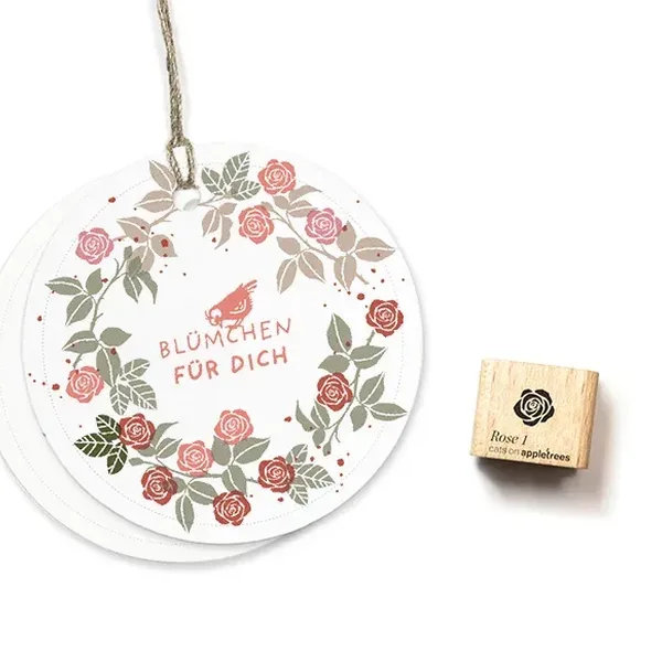 Ministempel rose 1 Erdbeerpunkt Online Shop Schweiz
