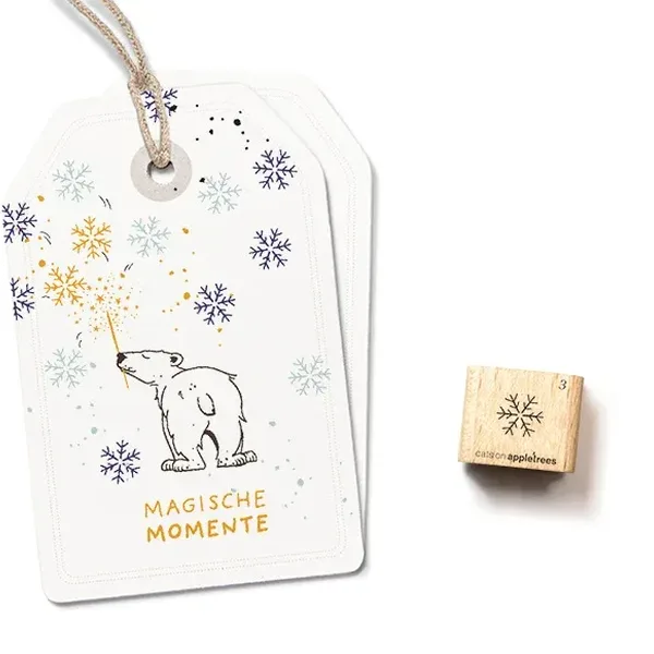 Ministempel schneeflocke 3 Erdbeerpunkt Online Shop Schweiz