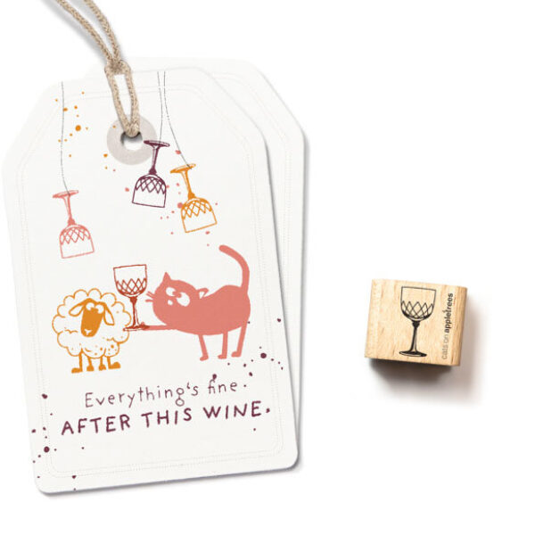Ministempel weinglas 2 28123 Erdbeerpunkt Online Shop Schweiz