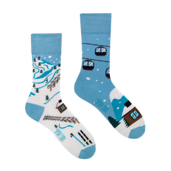 Narciarskie kolorowe smieszne skarpetki casual Spox Sox Erdbeerpunkt Online Shop Schweiz