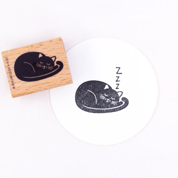 Perlenfischer a187 traeumende katze stempel Erdbeerpunkt Online Shop Schweiz