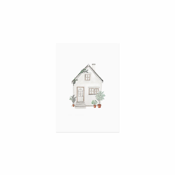 Pk 197 aquarellkarte haus freisteller Erdbeerpunkt Online Shop Schweiz