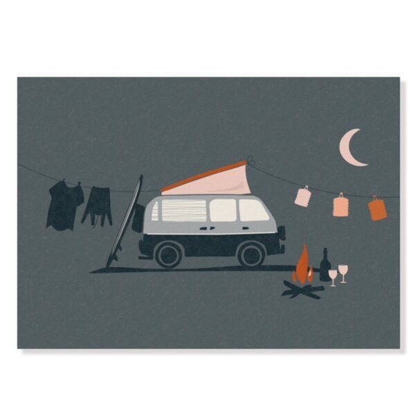 Postkarte van life camper van Erdbeerpunkt Online Shop Schweiz