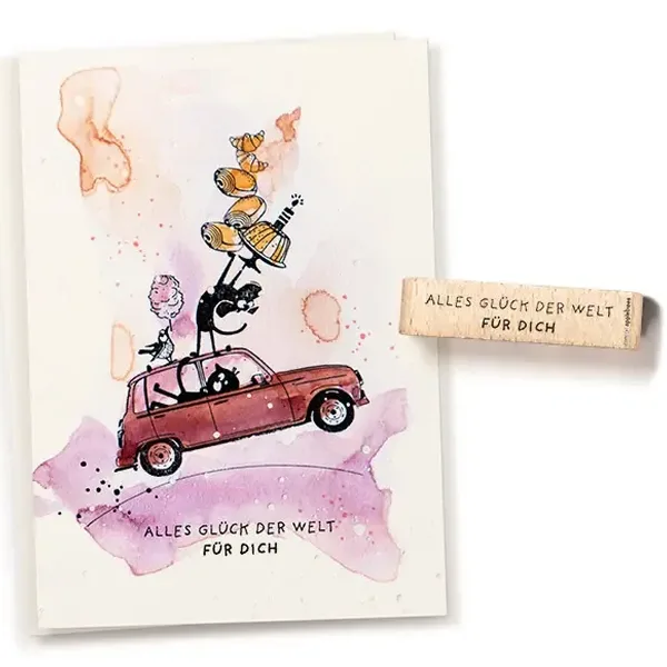 Stempel alles glueck der welt Erdbeerpunkt Online Shop Schweiz