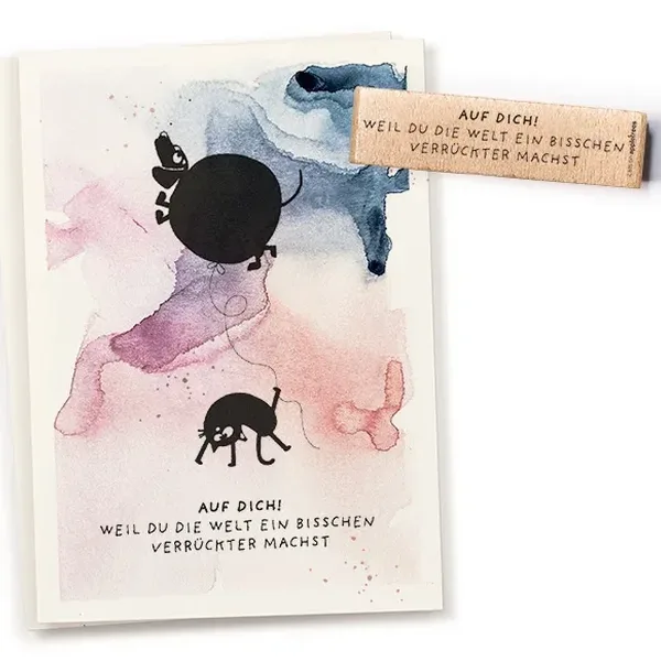 Stempel auf dich weil du die welt Erdbeerpunkt Online Shop Schweiz