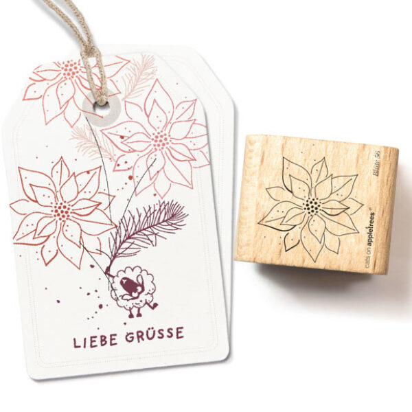 Stempel bluete 56 weihnachtsstern outline 28160 Erdbeerpunkt Online Shop Schweiz